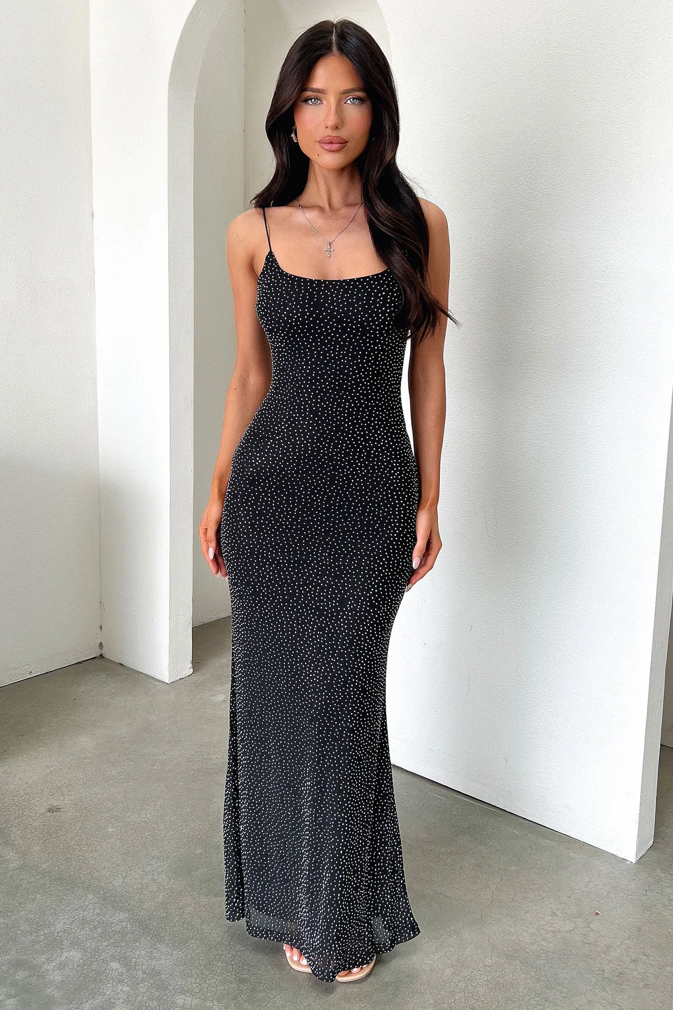 Nalani Embellished Maxi Dress - Black Fashion Ensemble