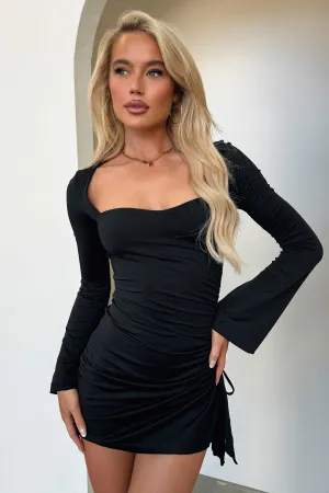 Feminine mini-length gown Street Spice Neyster Dress - Black