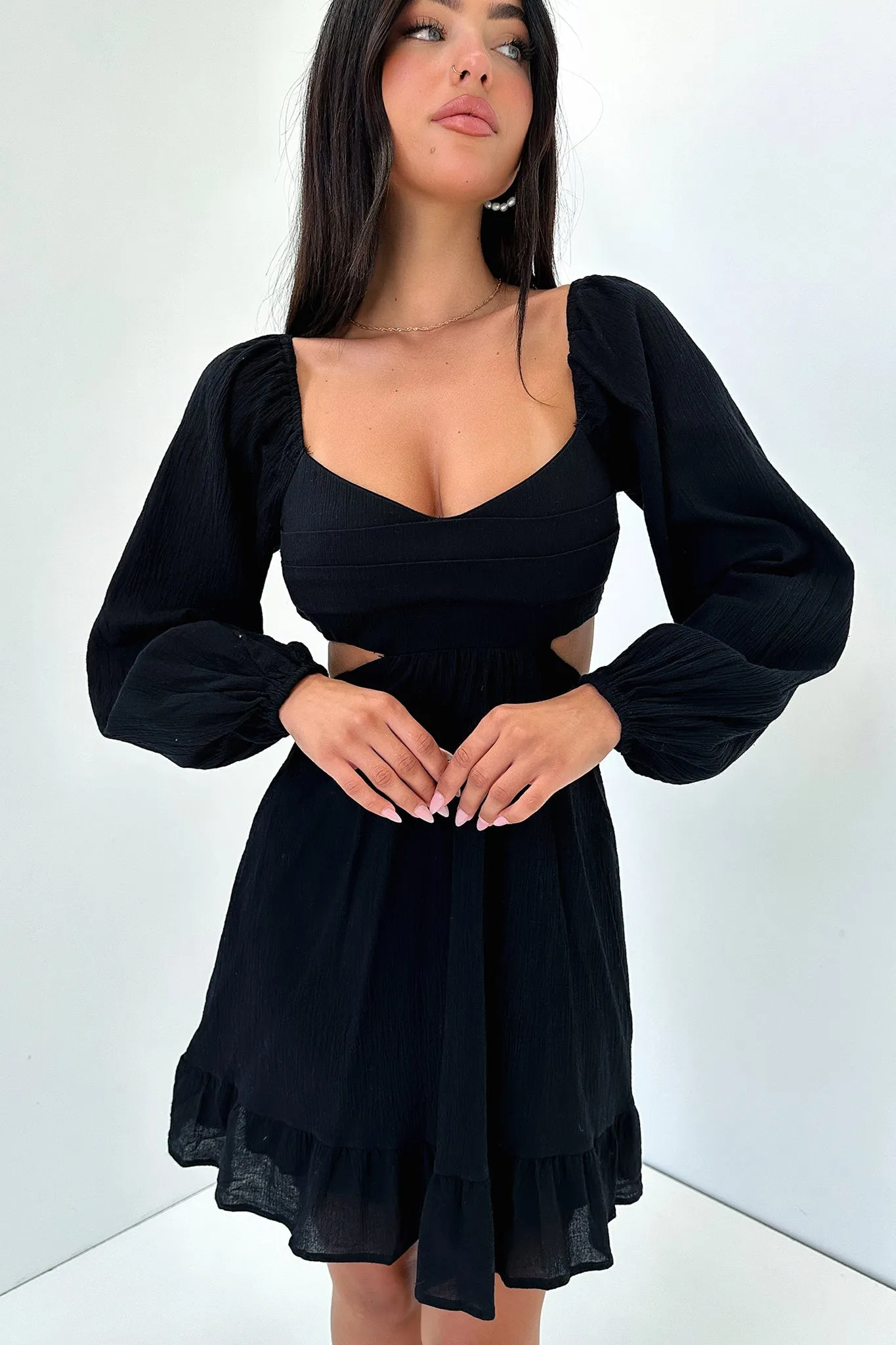 Nicole Dress - Black Chic Kiss
