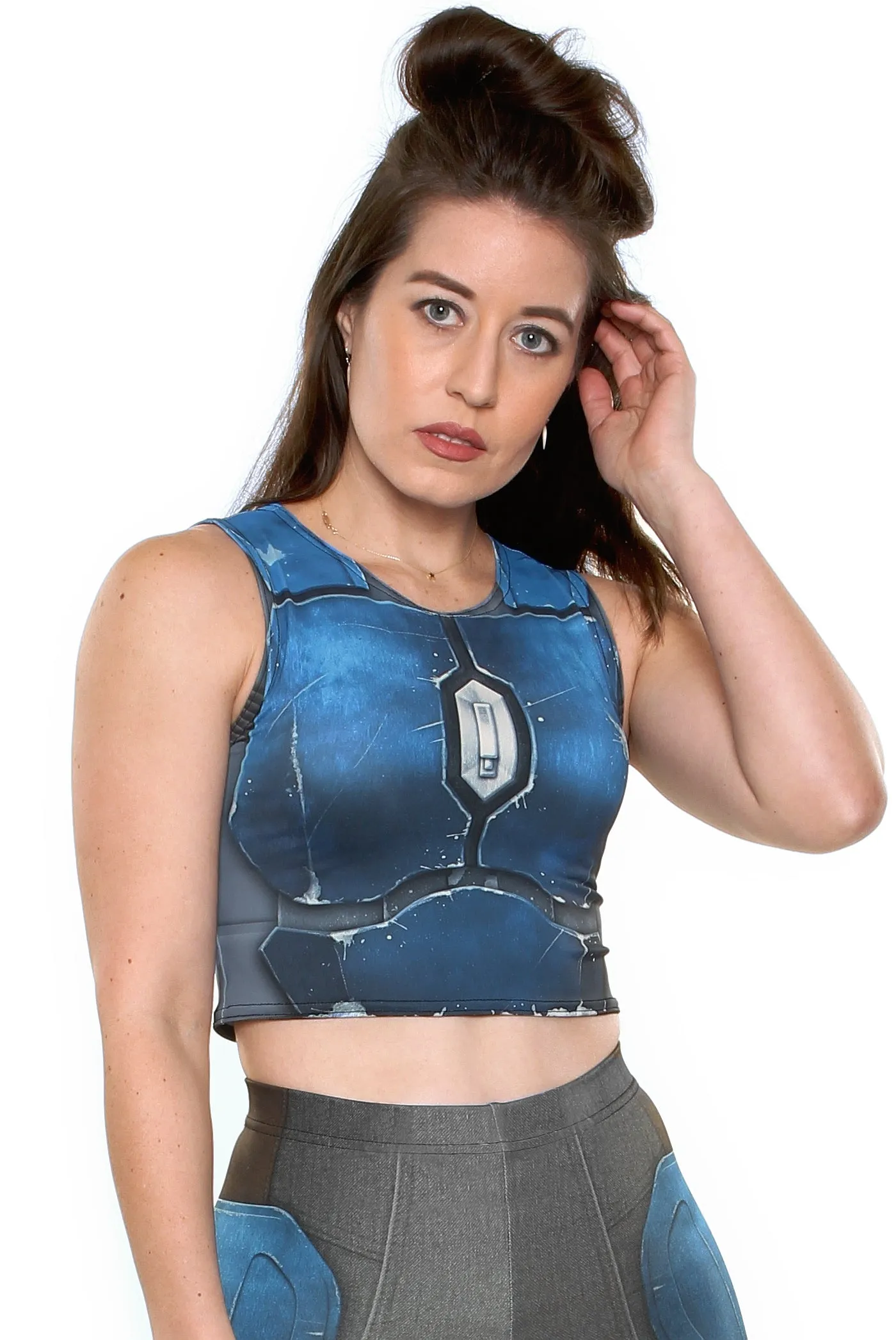 Nighthawk Blue Crop Top Bedroom item storage