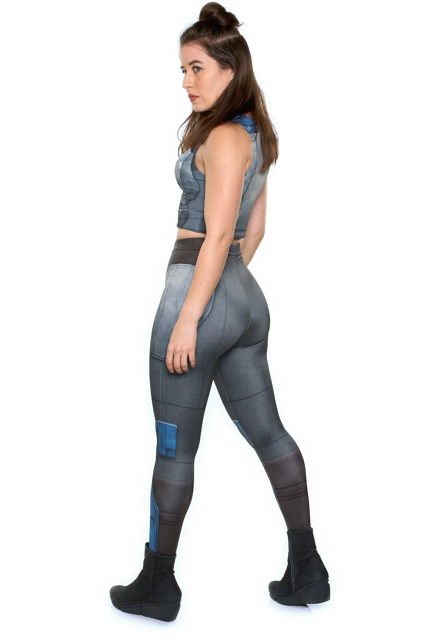 Nighthawk Grey Leggings Lively and Fashionable