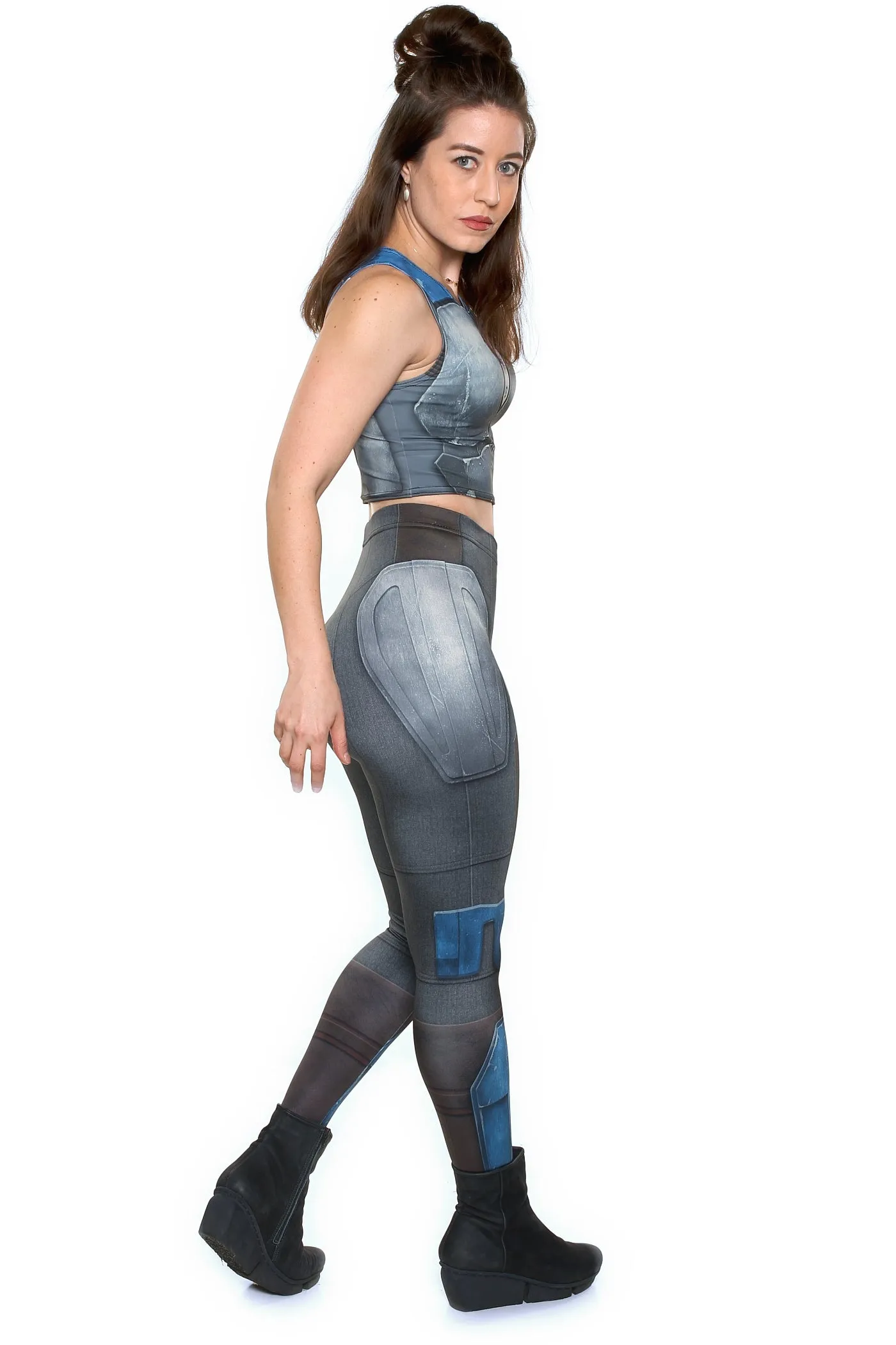 Nighthawk Grey Leggings Lively and Fashionable