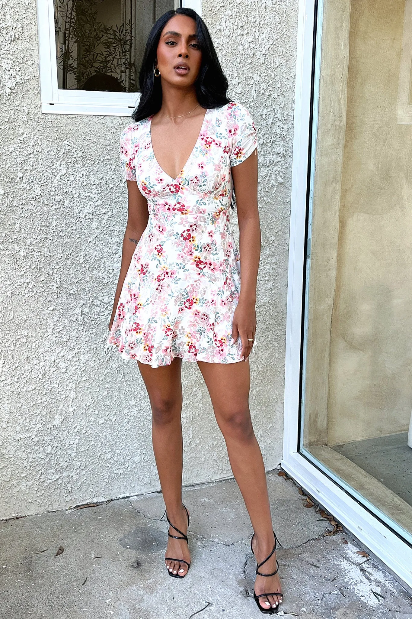 Nirvana Dress - Pink Floral Wedding guest