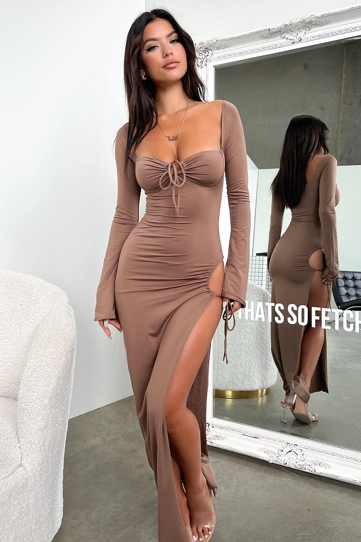 Noor Maxi Dress - Brown Versatile Look