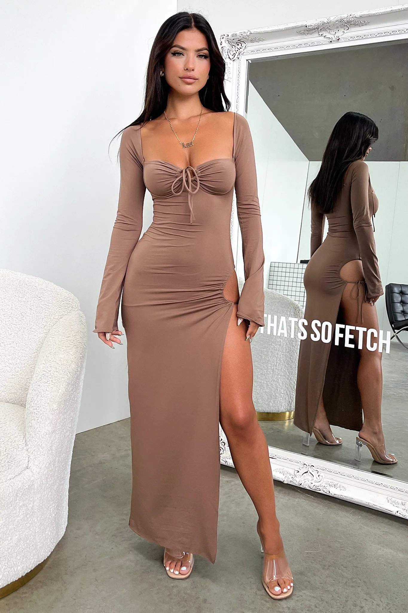 Noor Maxi Dress - Brown Versatile Look