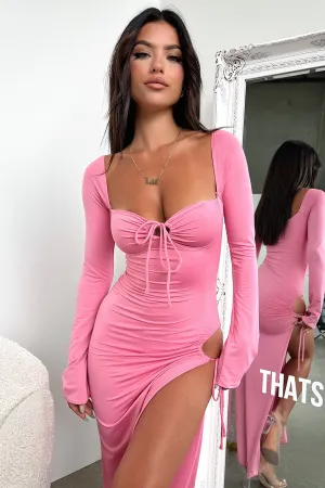 Lightweight party maxi Noor Maxi Dress - Pink