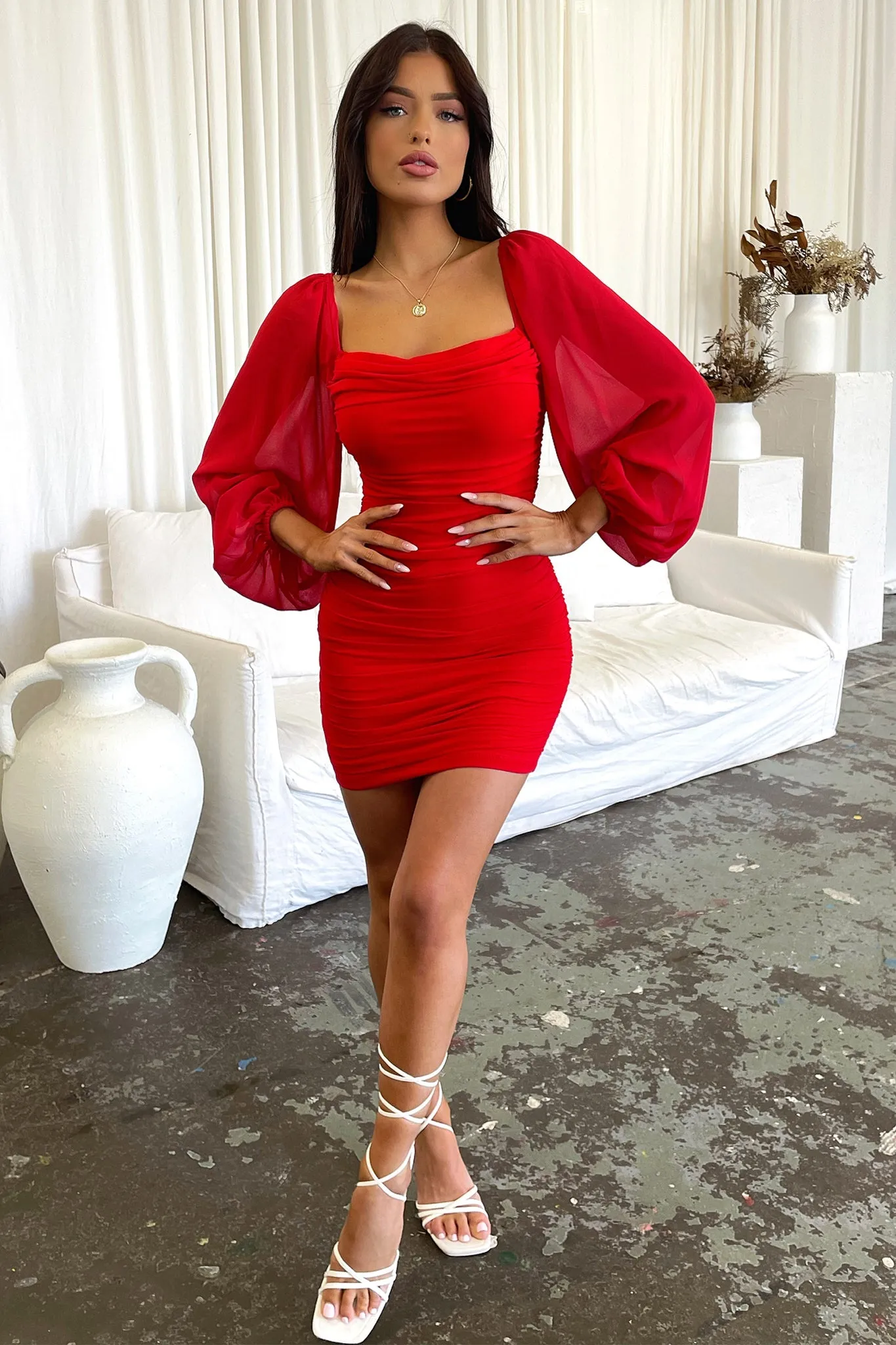 Wedding Style Octavia Dress - Red