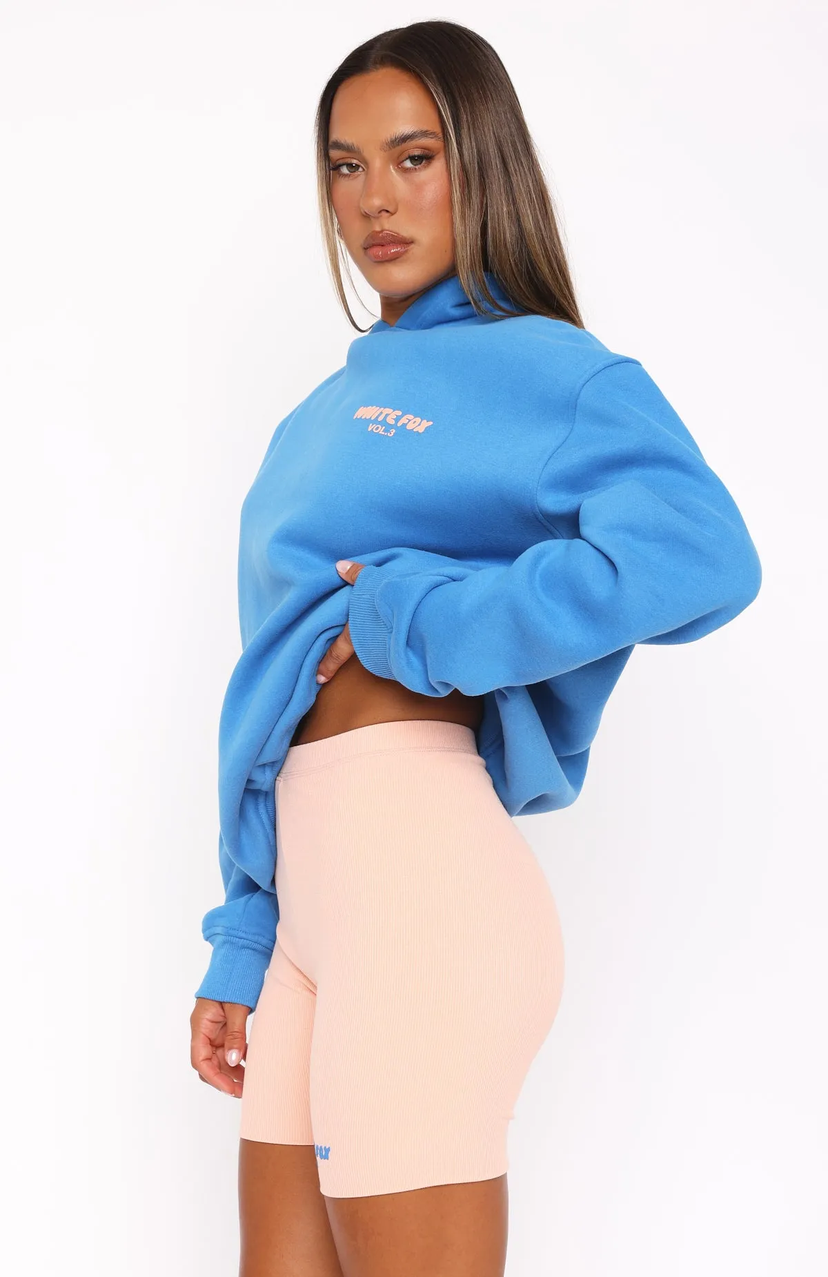 Offstage Ribbed Bike Shorts Apricot Ice Comfortable Wear