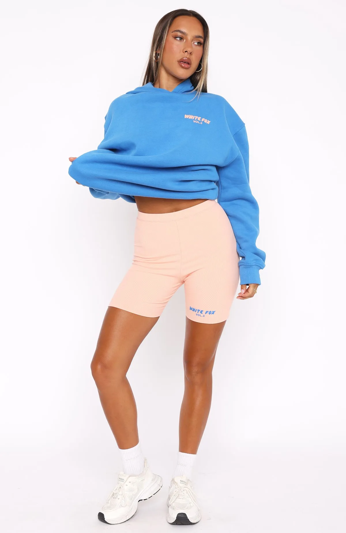 Offstage Ribbed Bike Shorts Apricot Ice Comfortable Wear