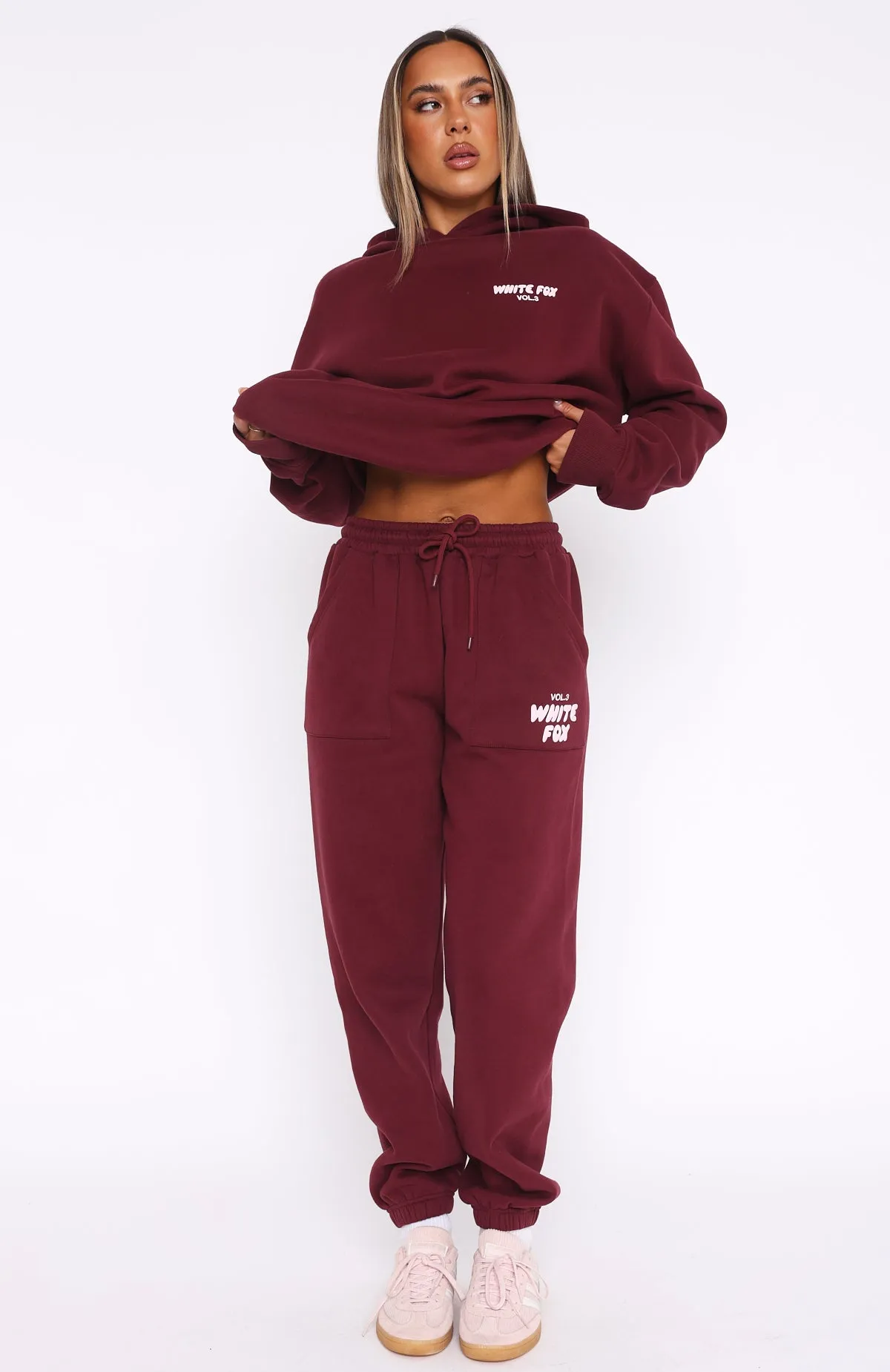 Offstage Sweatpants Red Velvet Sleek Look