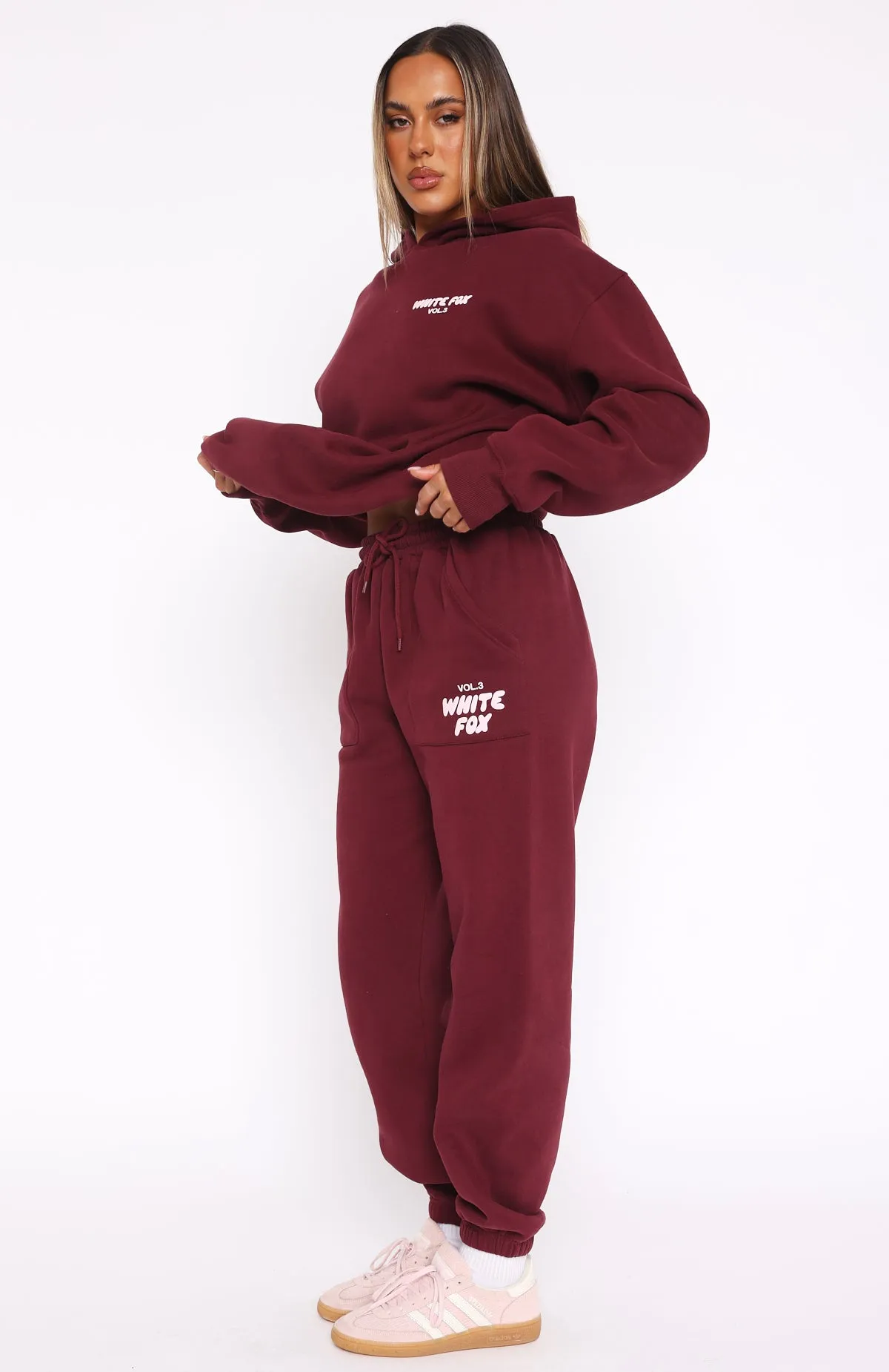 Offstage Sweatpants Red Velvet Sleek Look