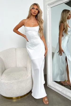Olivia Maxi Dress - White Flow River Delicate formal gown