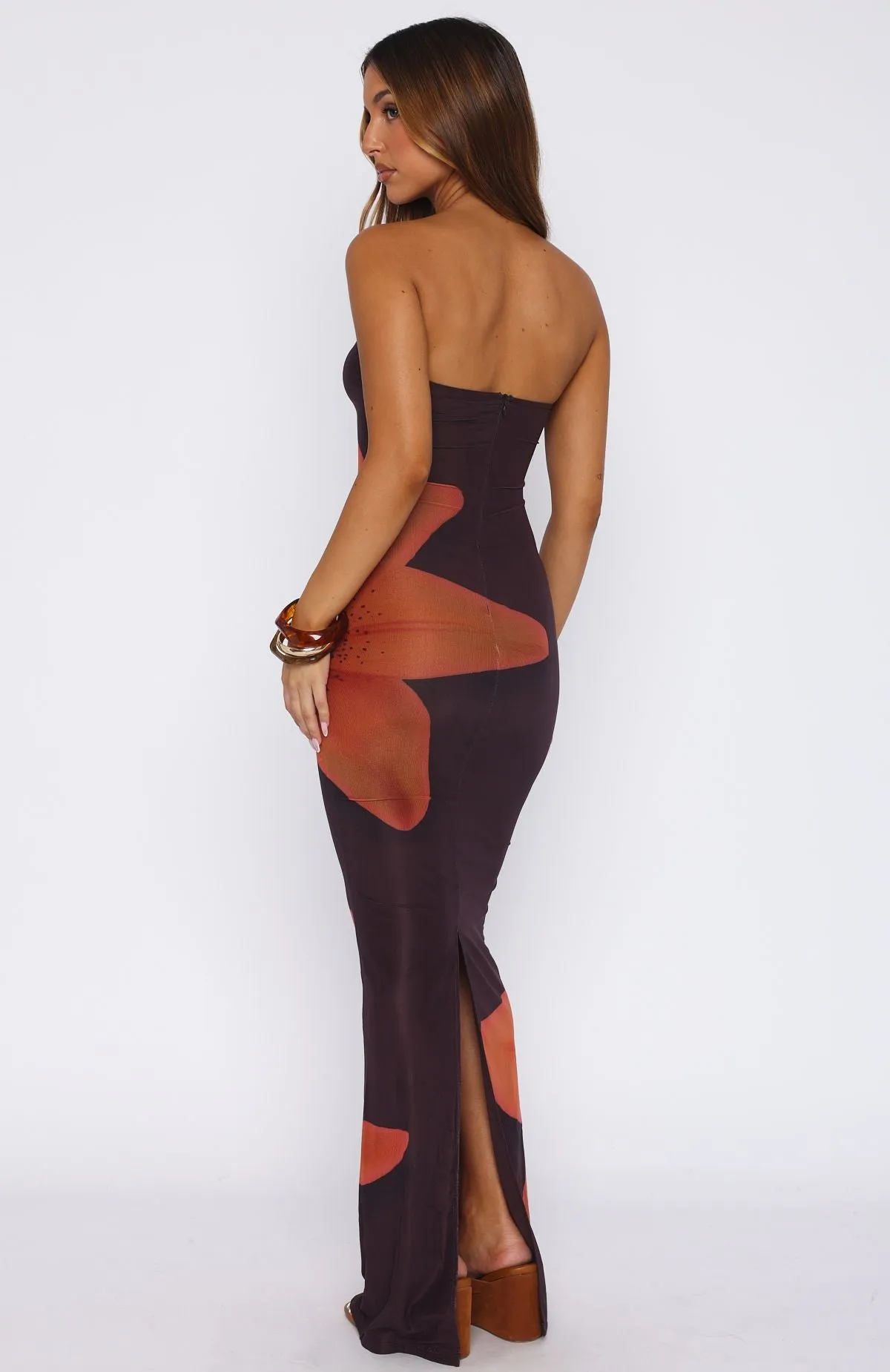 On A Trip Maxi Dress Tangerine Twist Mix - and - Match