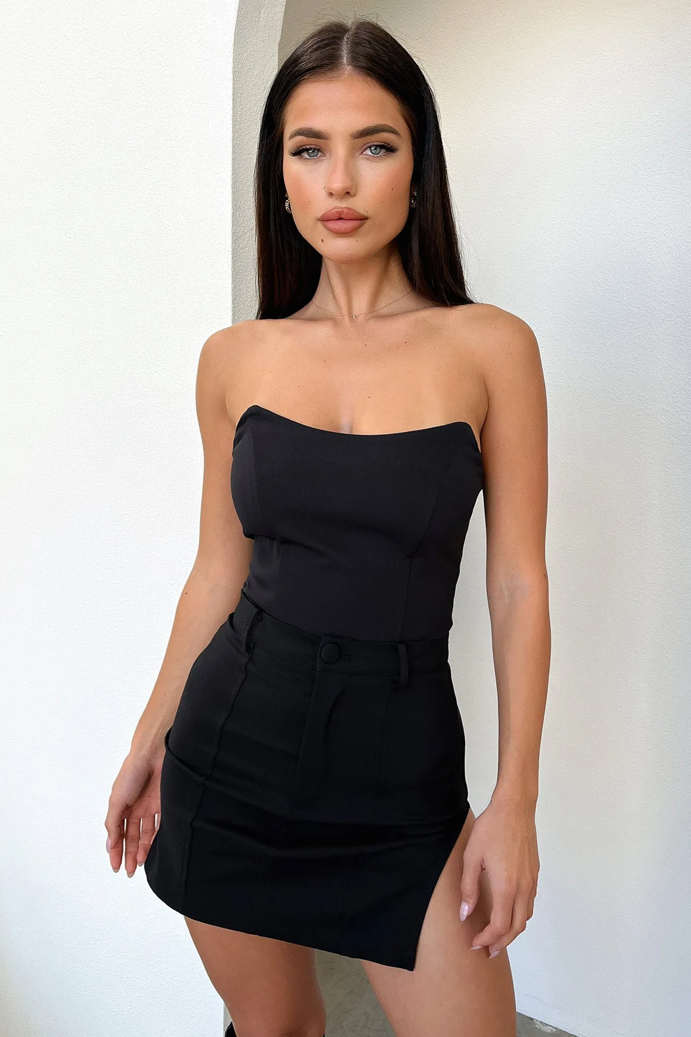 On Trend Rayla Mini Skirt - Black