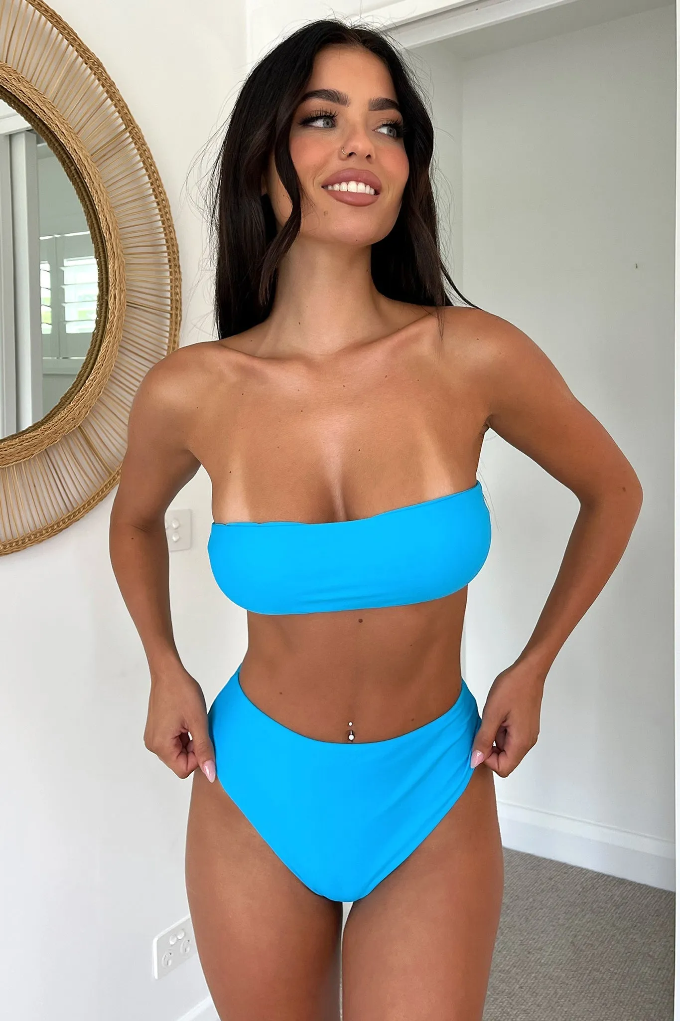 Orla Bikini Bottom - Blue Smooth Comfort
