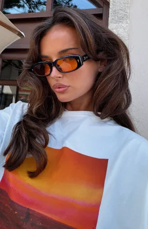 Waterproof Material Nish Sunglasses Black/Orange