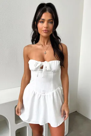 Penton Mini Dress - White Beat Glow