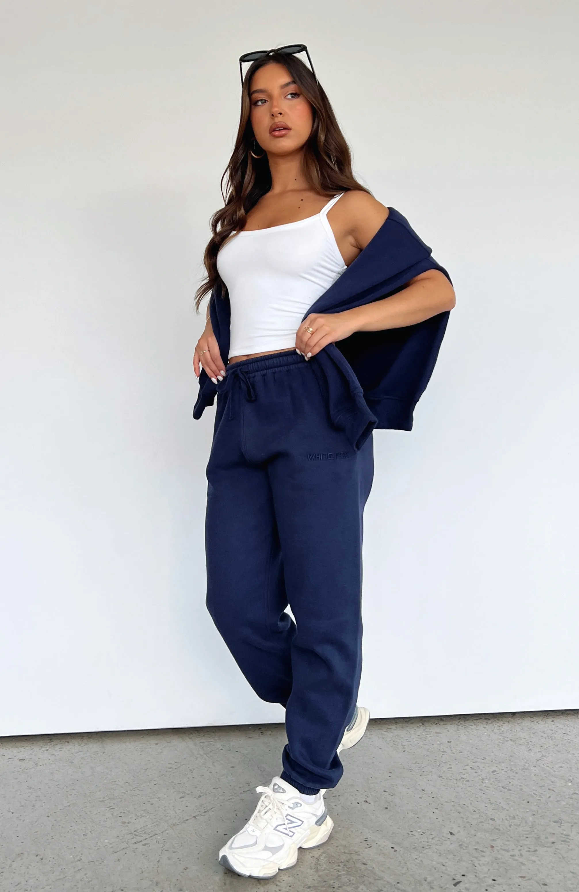 Perfect Look Stay Lifted Sweatpants Navy