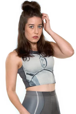 Practical Platinum Crop Top