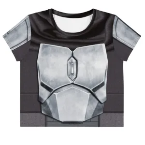Platinum Loose Crop Top metal material