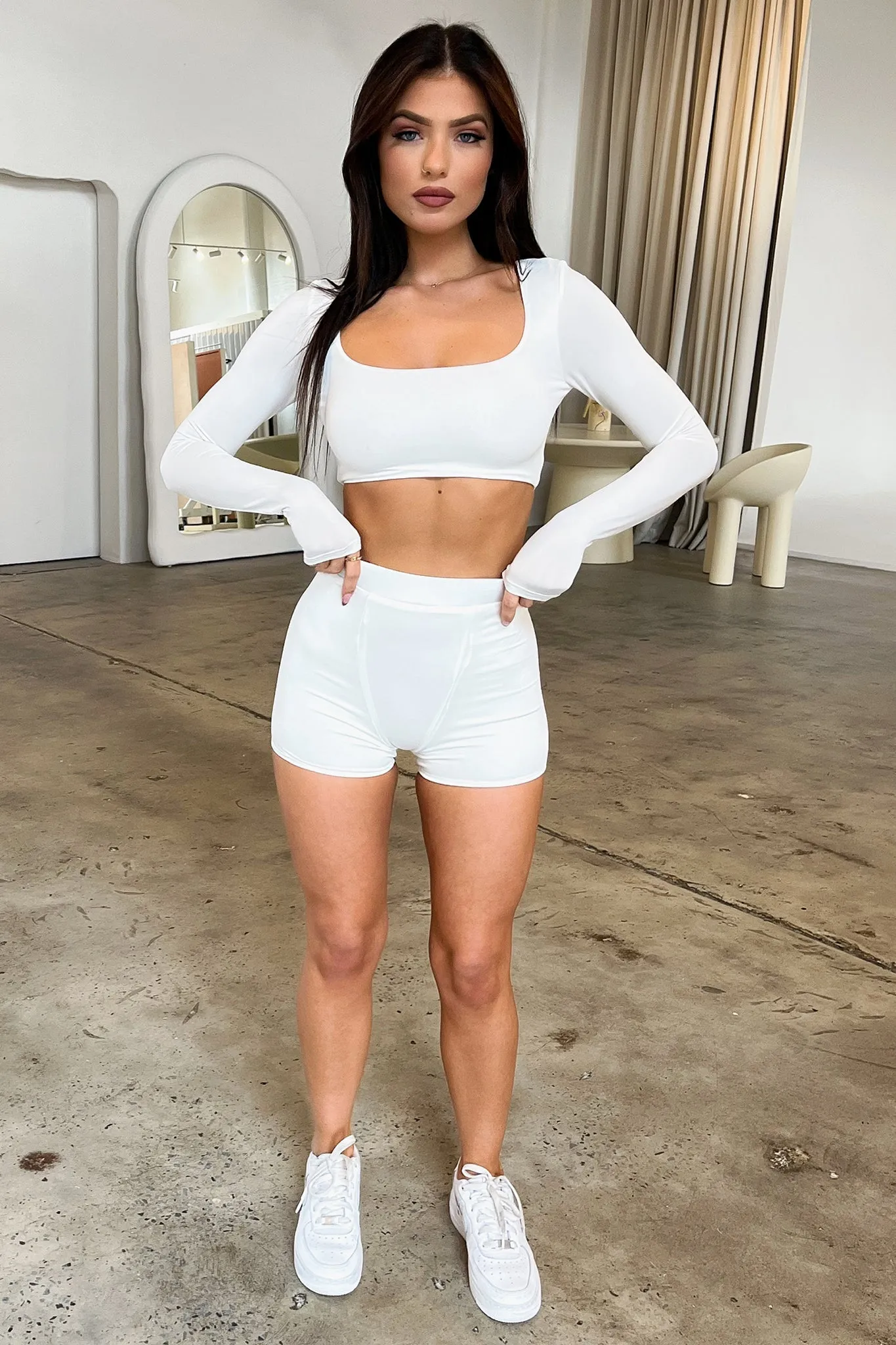 Playful Prints Vacay Shorts - White