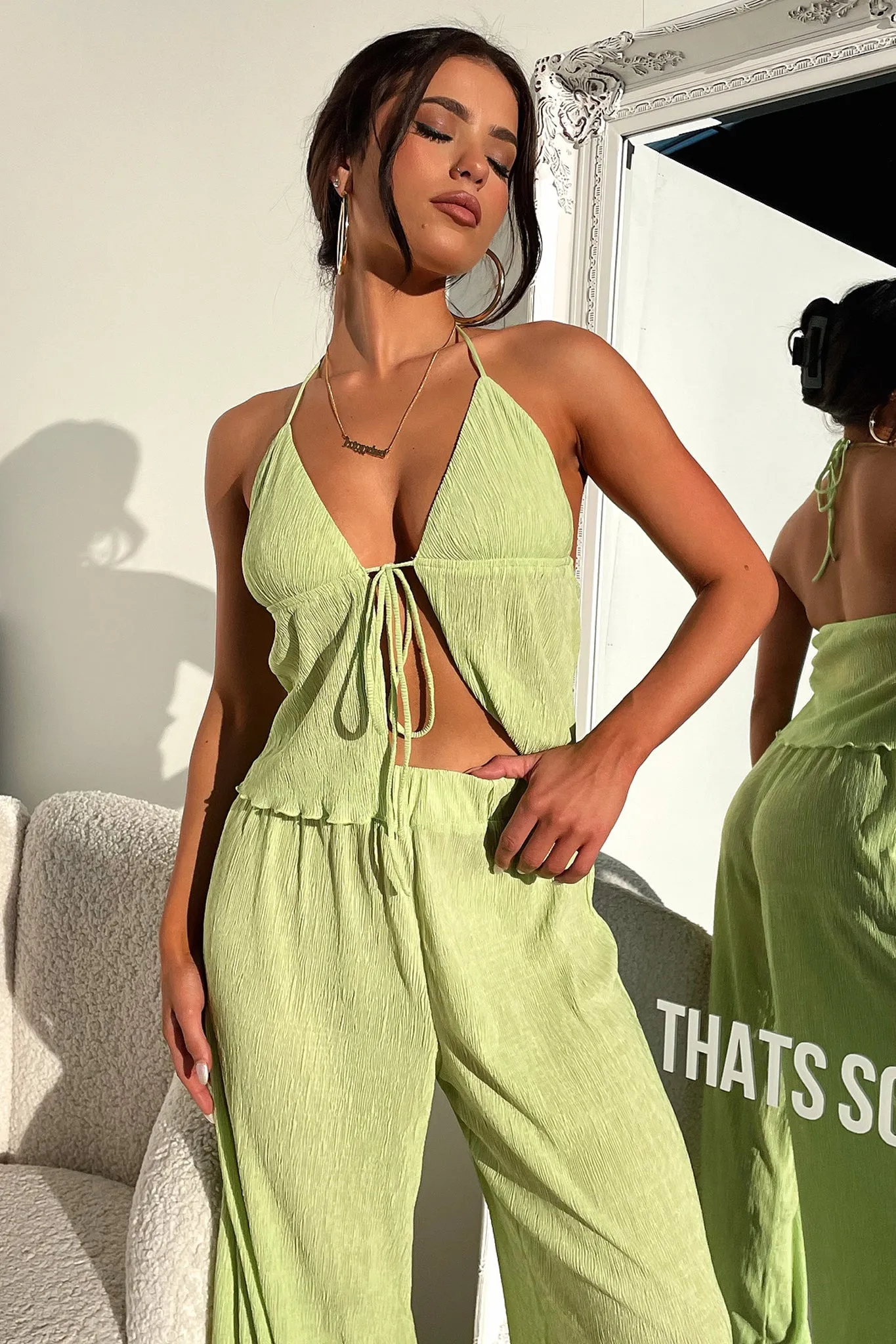 Active Cool Prisha Halter Top - Green