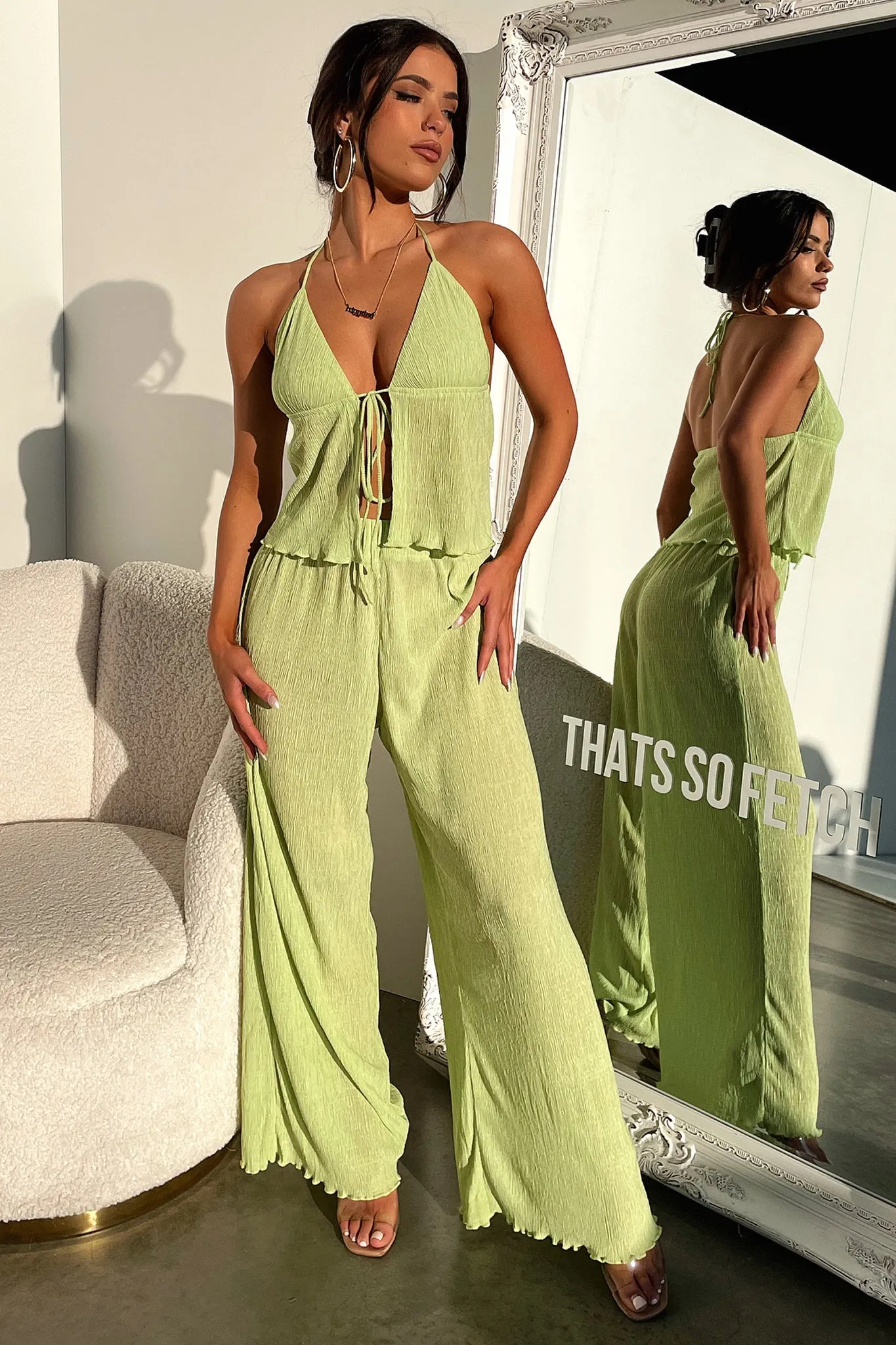 Prisha Halter Top - Green Good protection