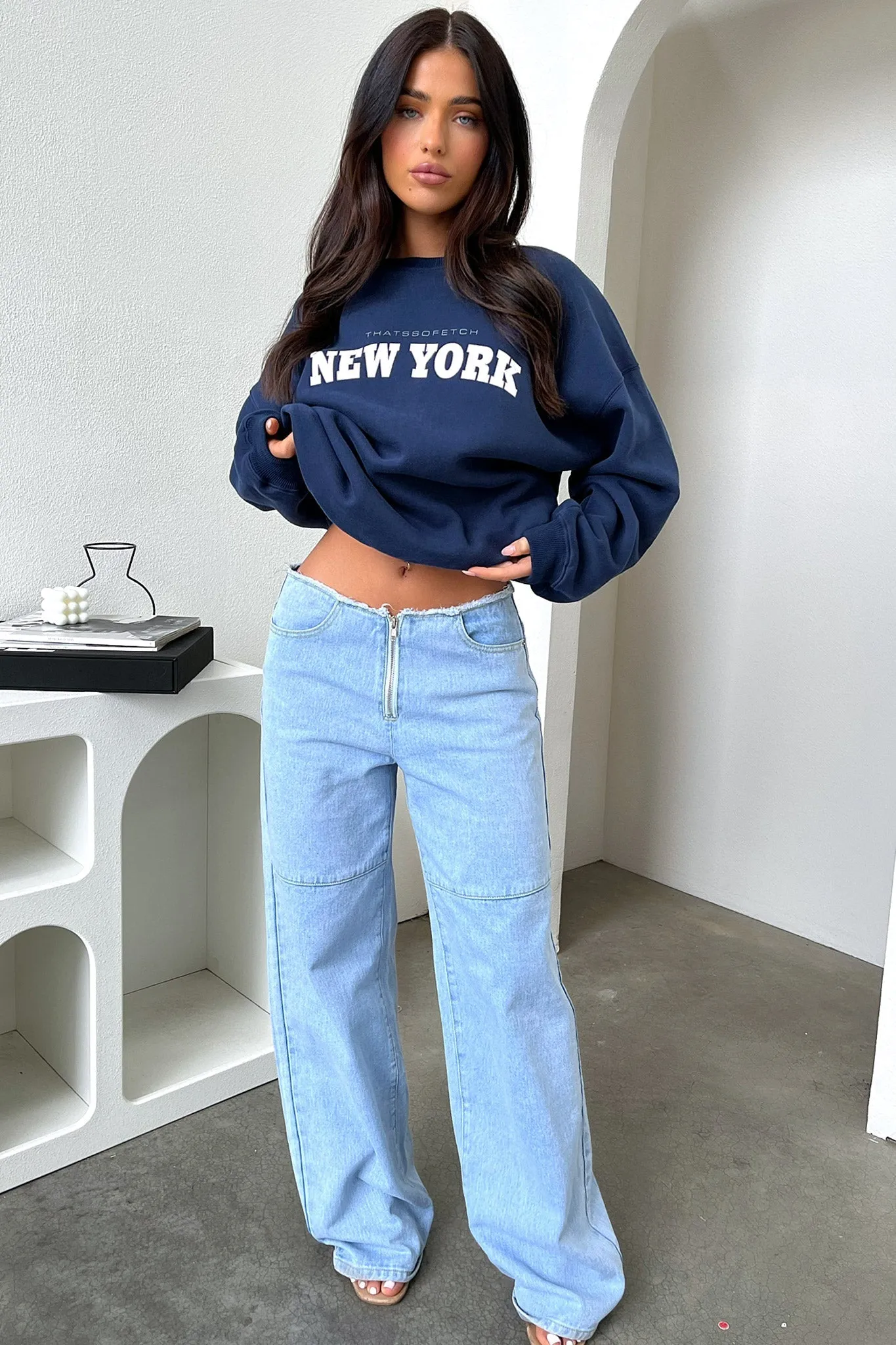Quick-Dry Tech New York Crewneck - Navy