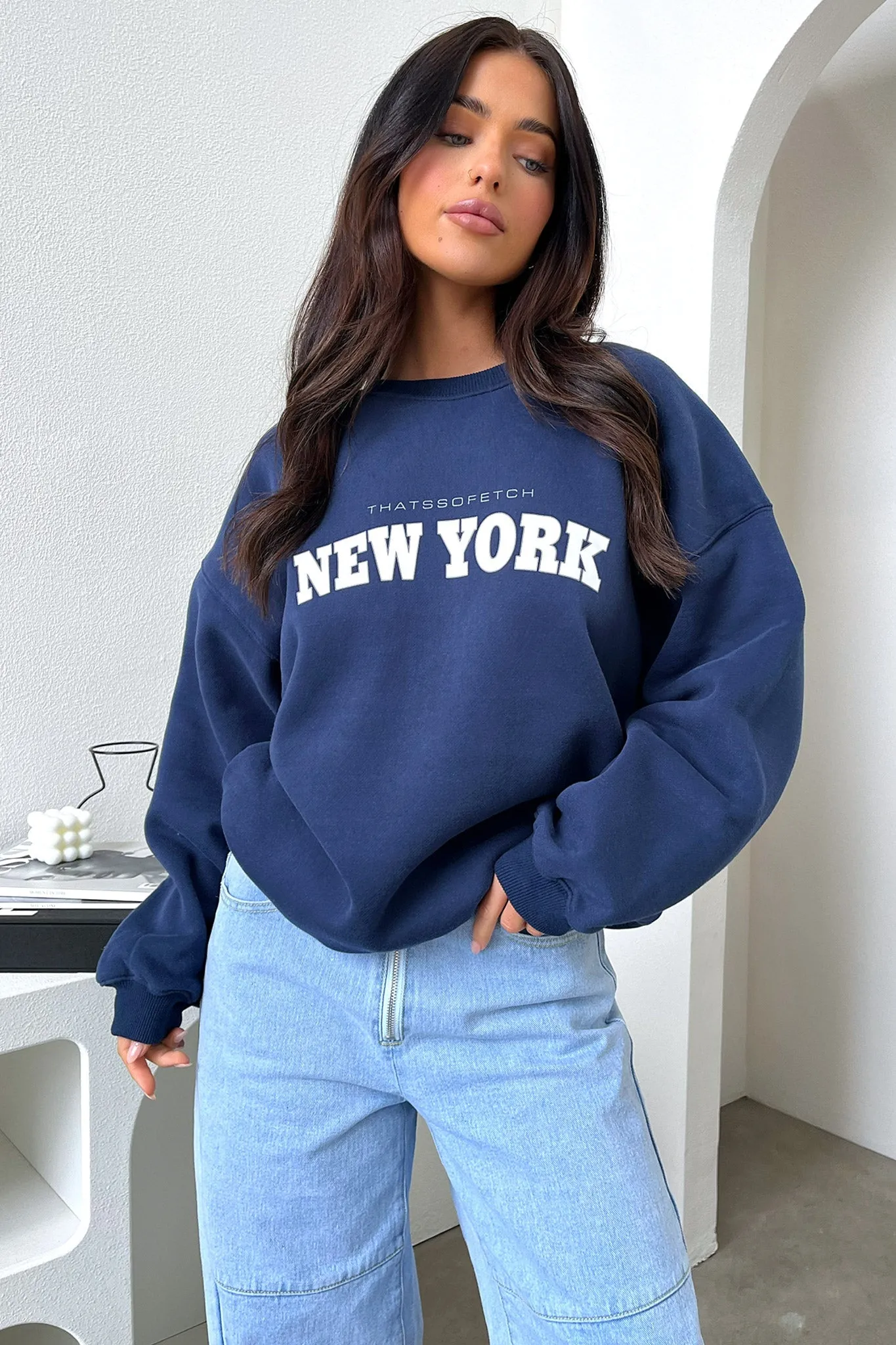 Quick-Dry Tech New York Crewneck - Navy