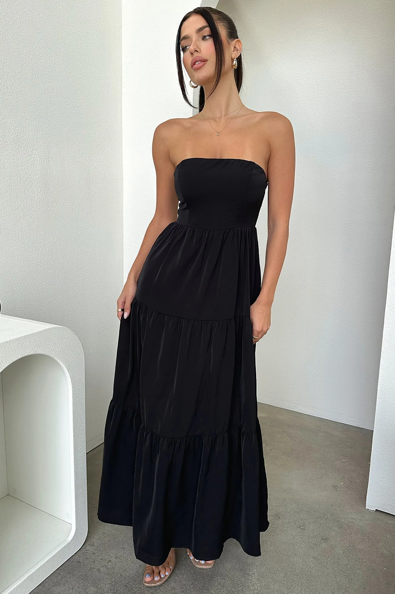 Quick Fit Hailey Maxi Dress - Black