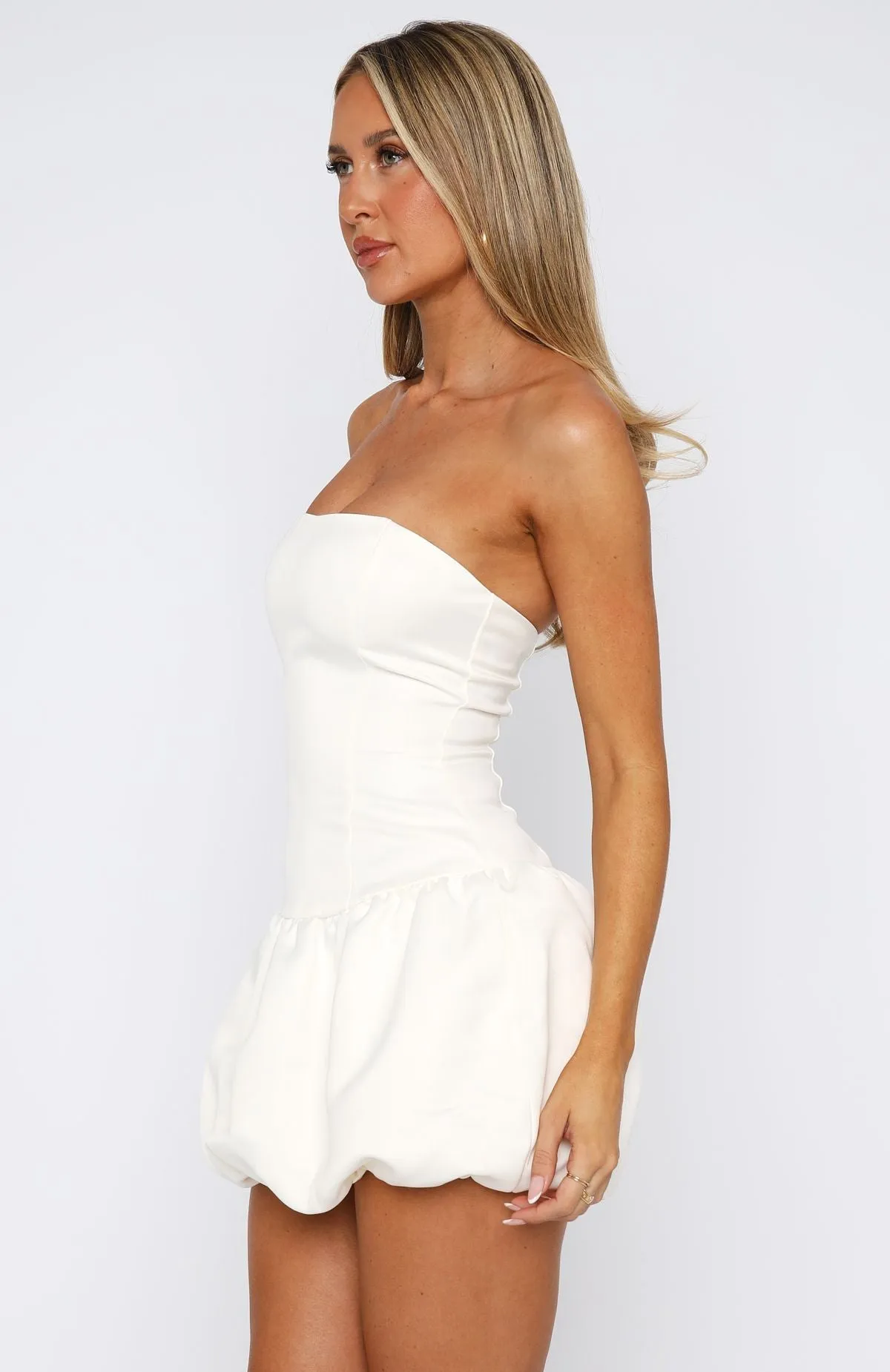Red Carpet Sunshine Serenade Mini Dress Cream