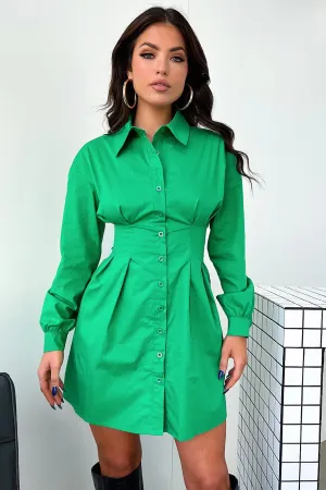 Airy Vibe Markez T - Shirt Dress - Green
