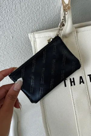 Carter Coin Purse - Black Vibrant color shoulder bag
