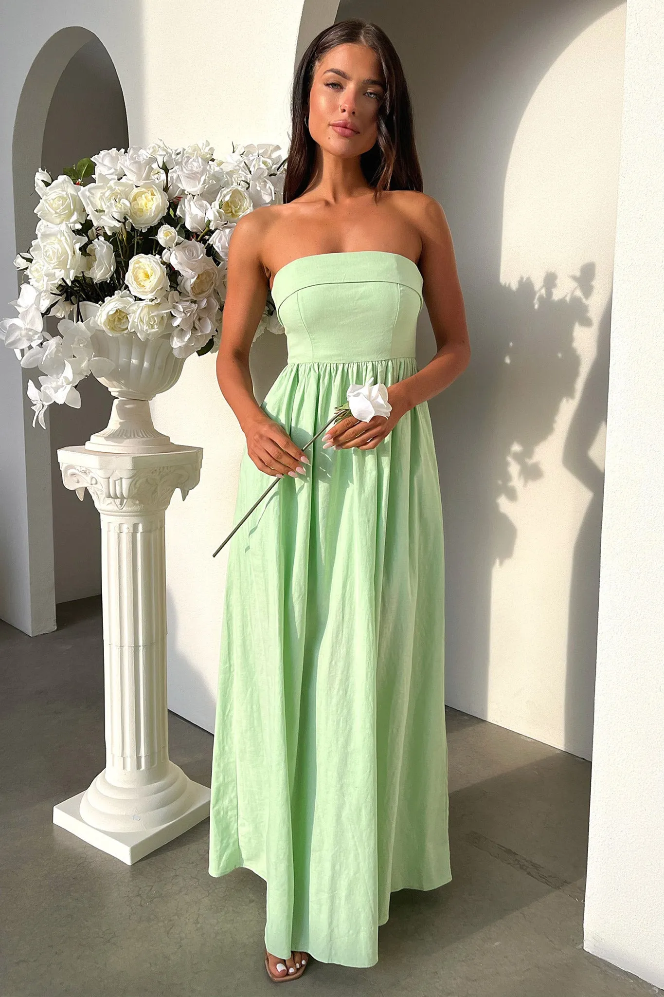 Relaxed Vibe Cornell Maxi Dress - Sage