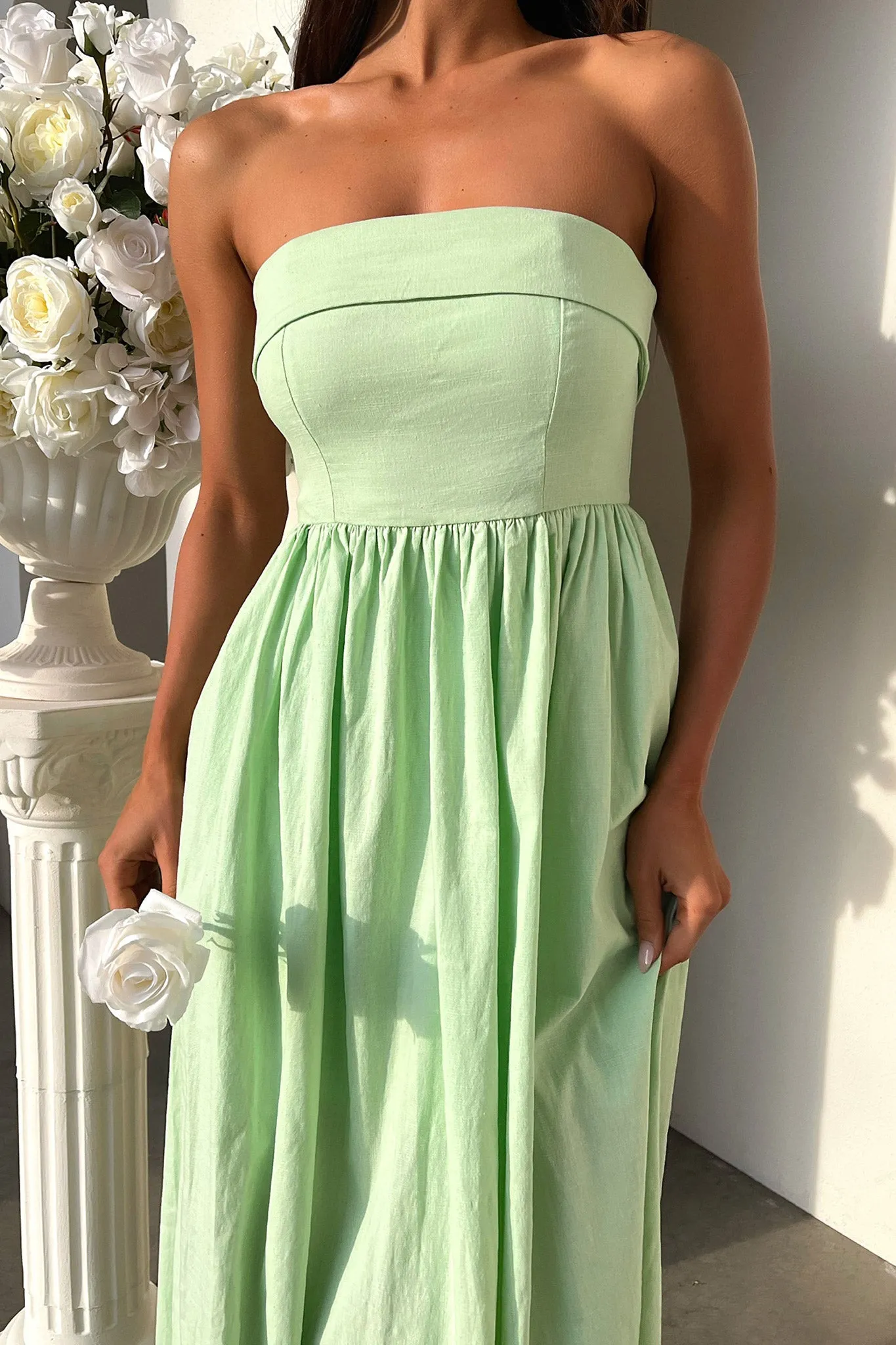 Relaxed Vibe Cornell Maxi Dress - Sage