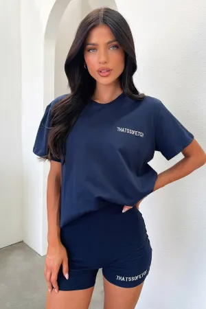Jaska Bike Shorts - Navy Heels