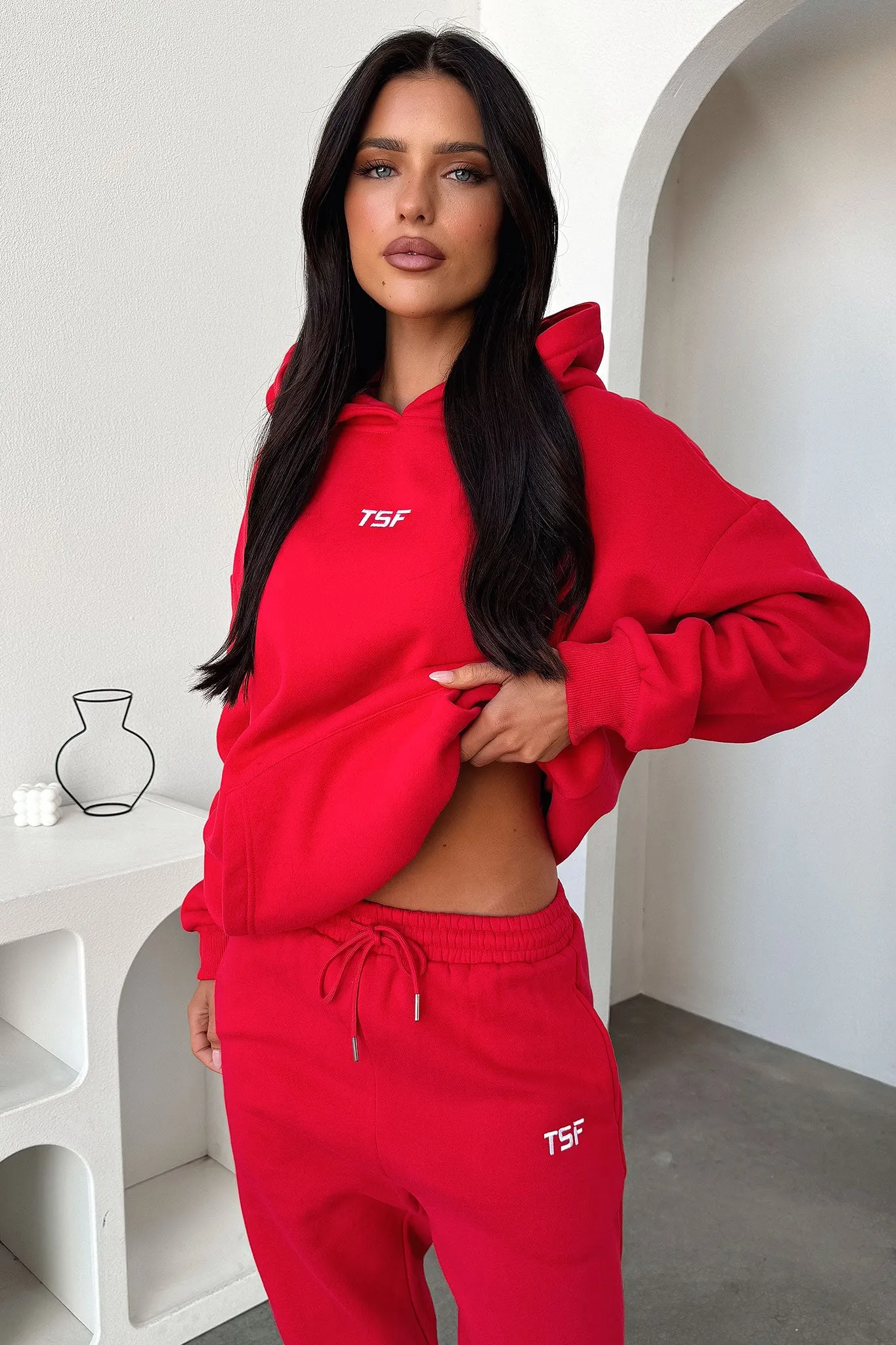 Removable lining Kaztek Hoodie - Red