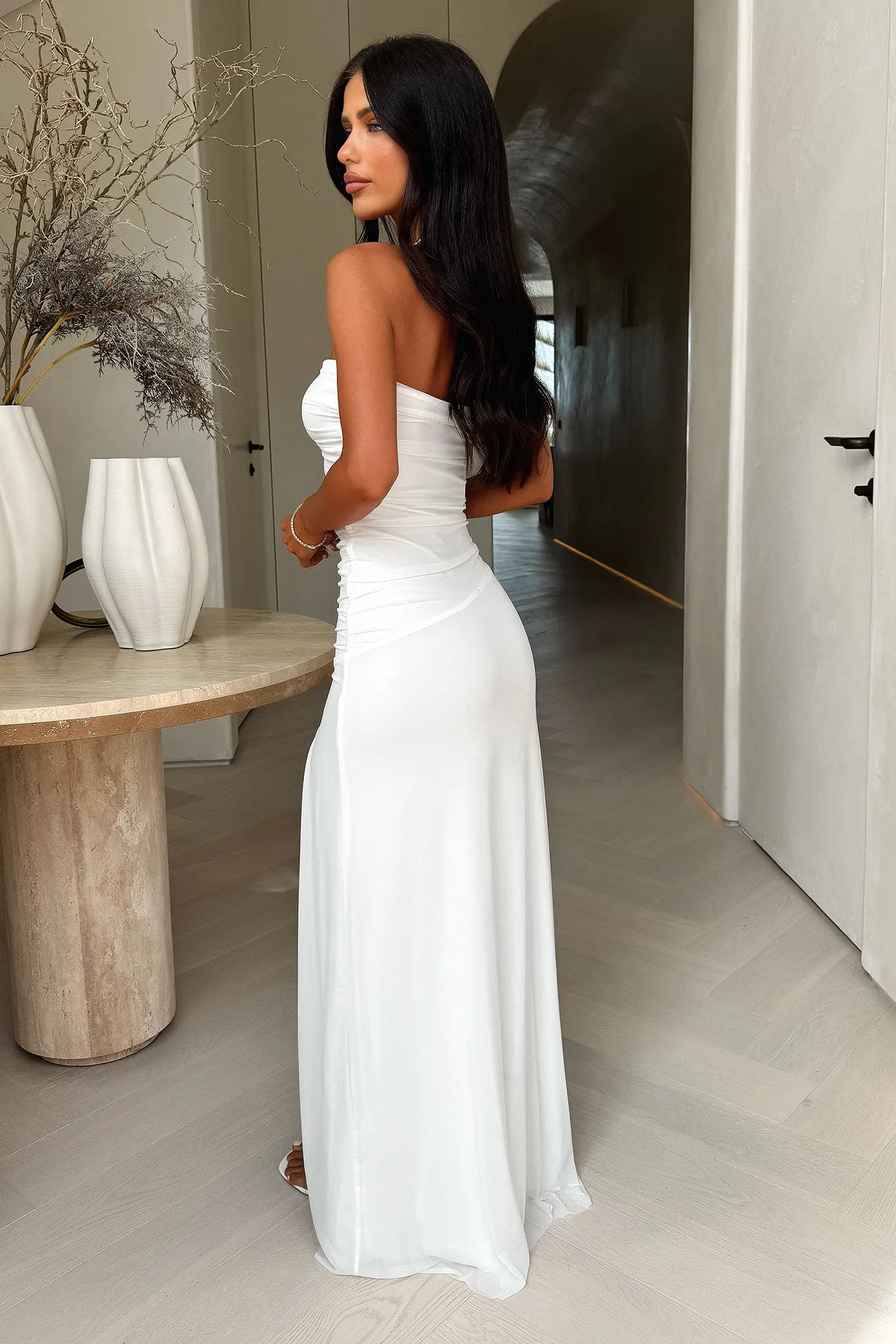 Renesmee Strapless Maxi Dress - White Star Favorite