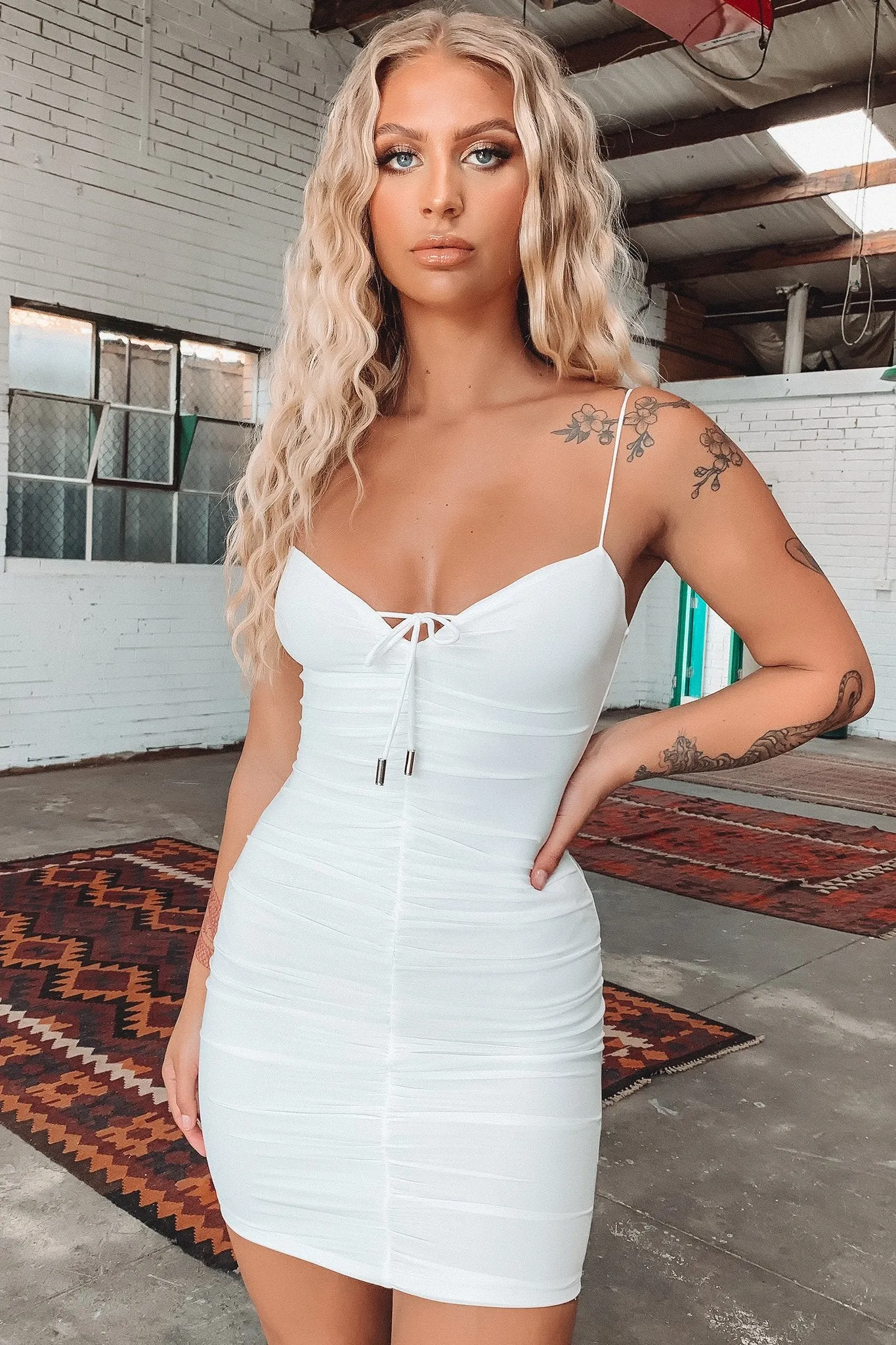 Renn Dress - White Glow Touch