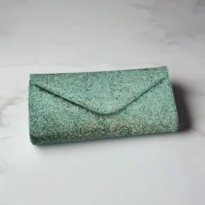 Retro-Inspired Clutch Purse Durable fabric pouch Trendy fold-over bag