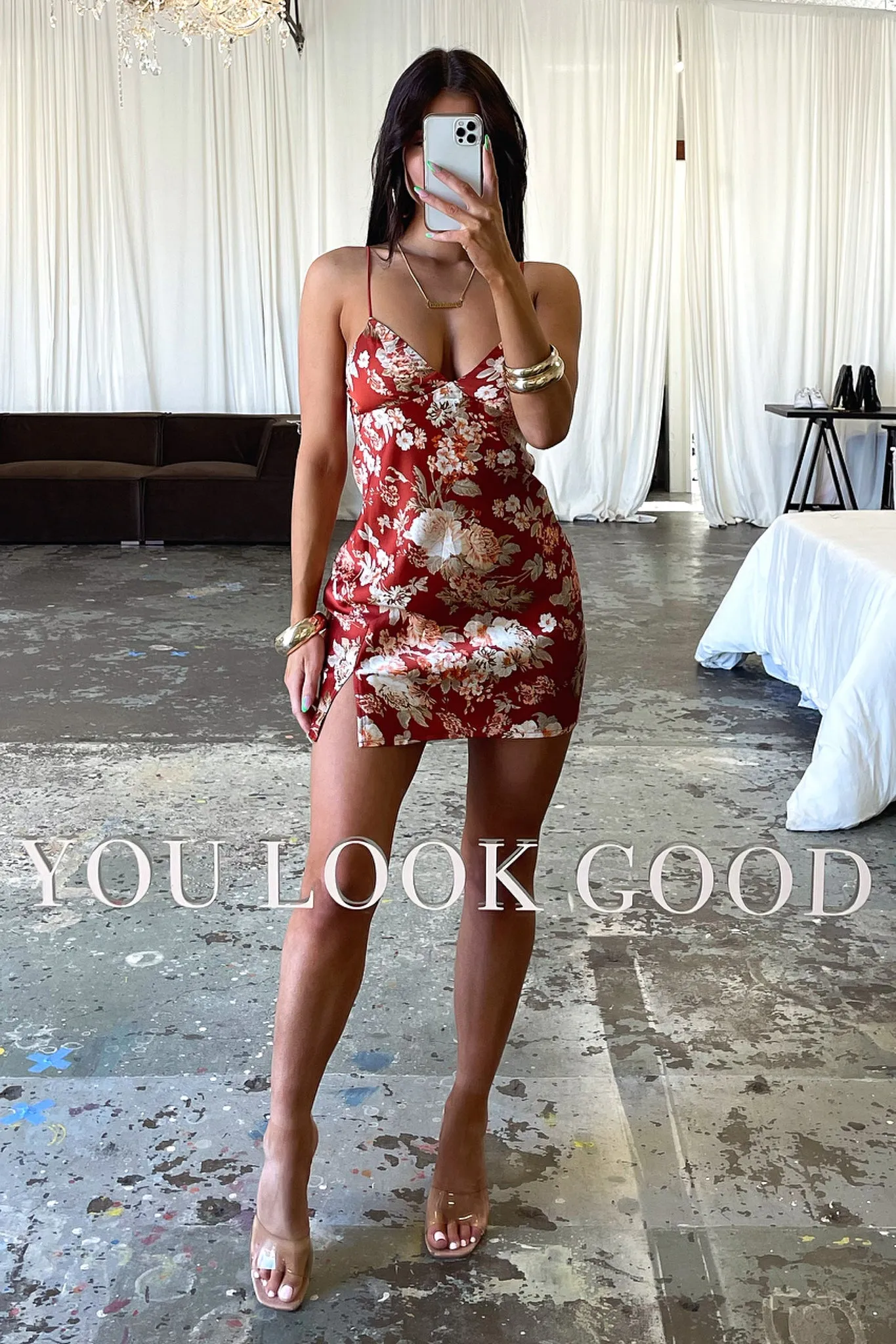 Rhea Dress - Red Floral Sporty Cool