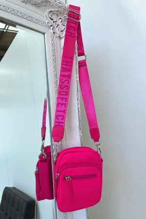 Rubab Crossbody Bag - Hot Pink Comfortable carry-all
