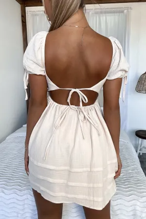Missy Dress - Peach Sheer Glam Show Chic