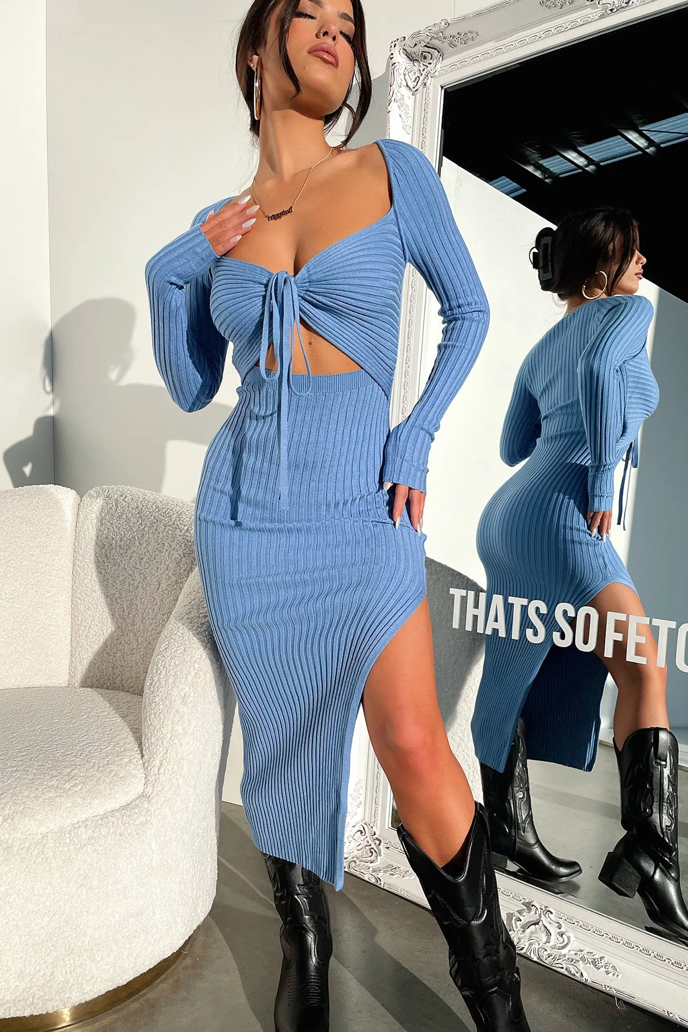 Light Comfort Julius Midi Dress - Blue