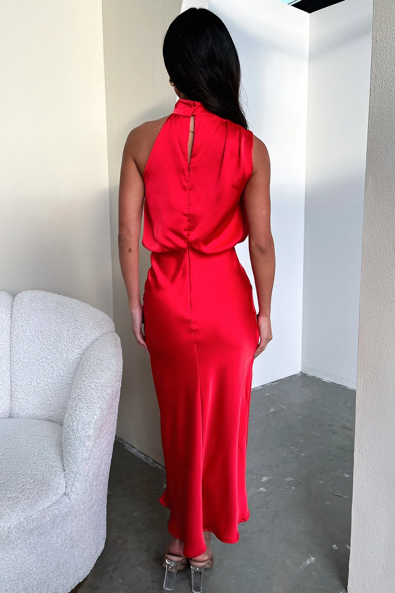 Santorini Maxi Dress - Red Durable make