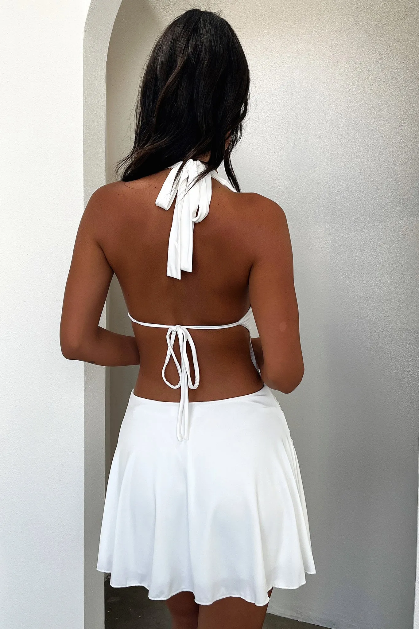 Sarisa Dress - White Eyelet Lace