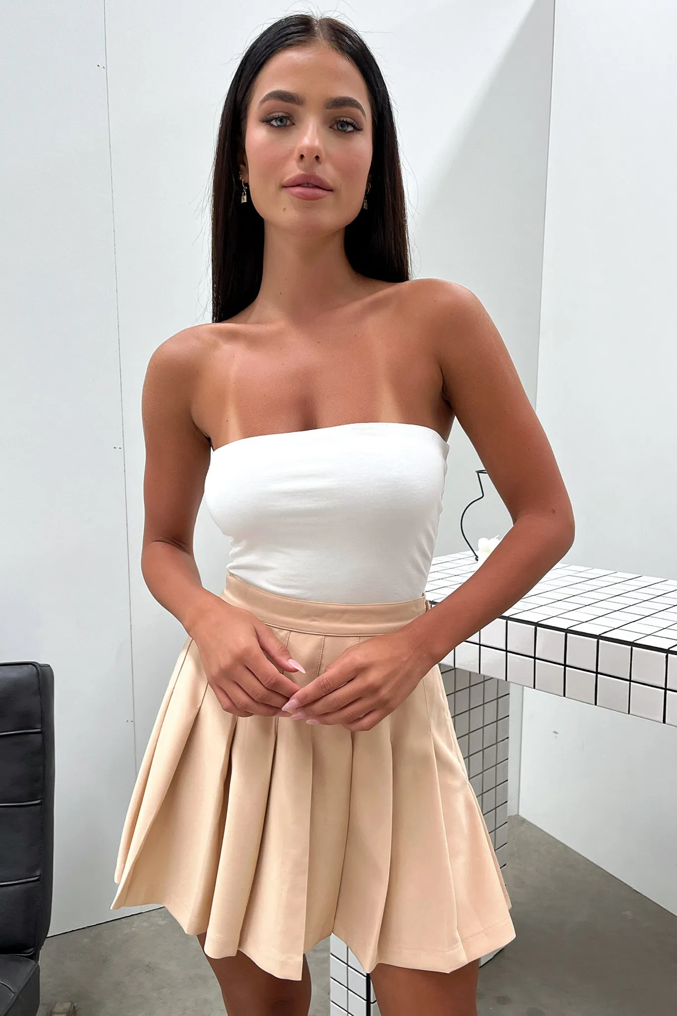 Season Ready Kareena Skirt - Tan