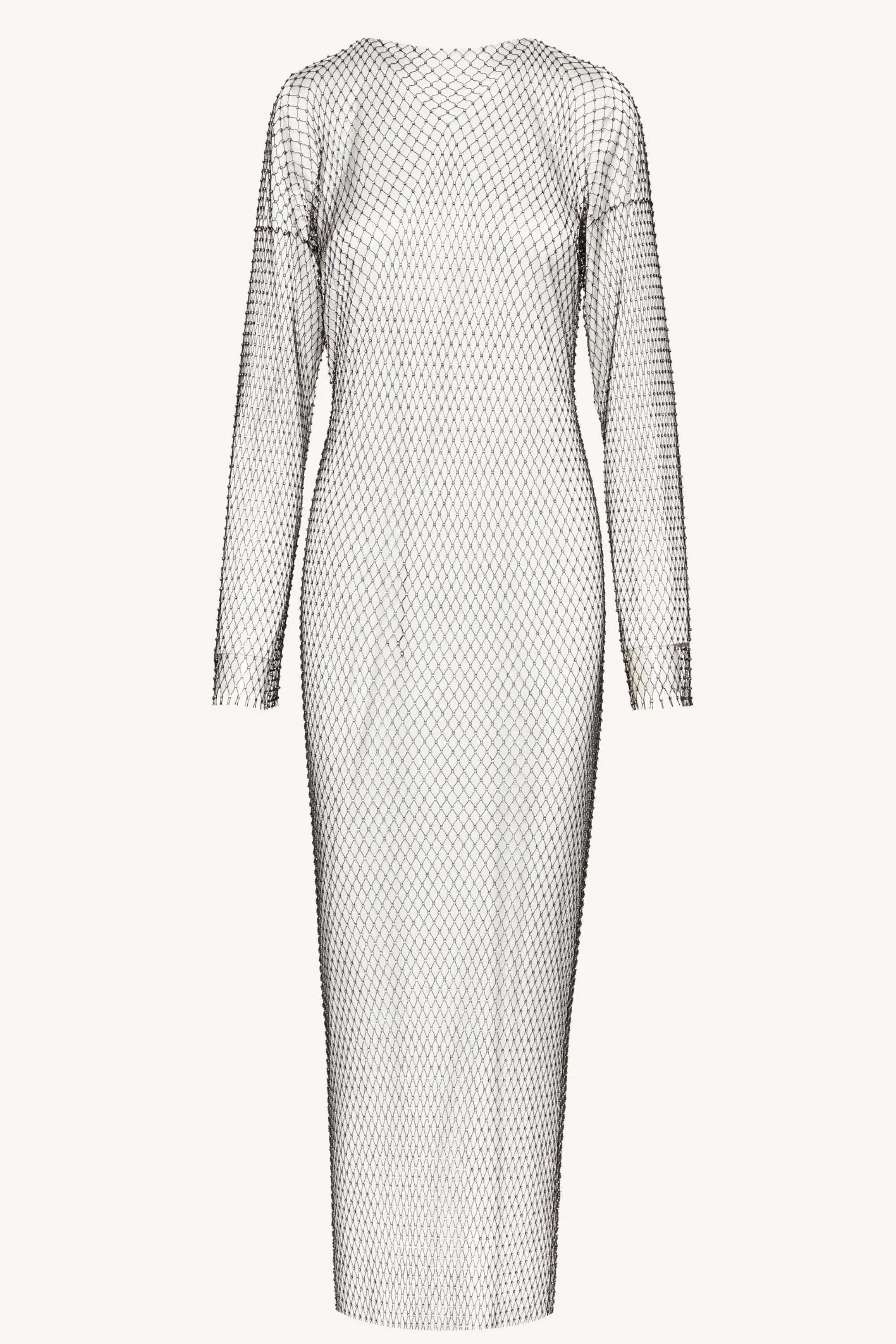 Seasonal Favorite Naila Satin Crystal Maxi Dress - White