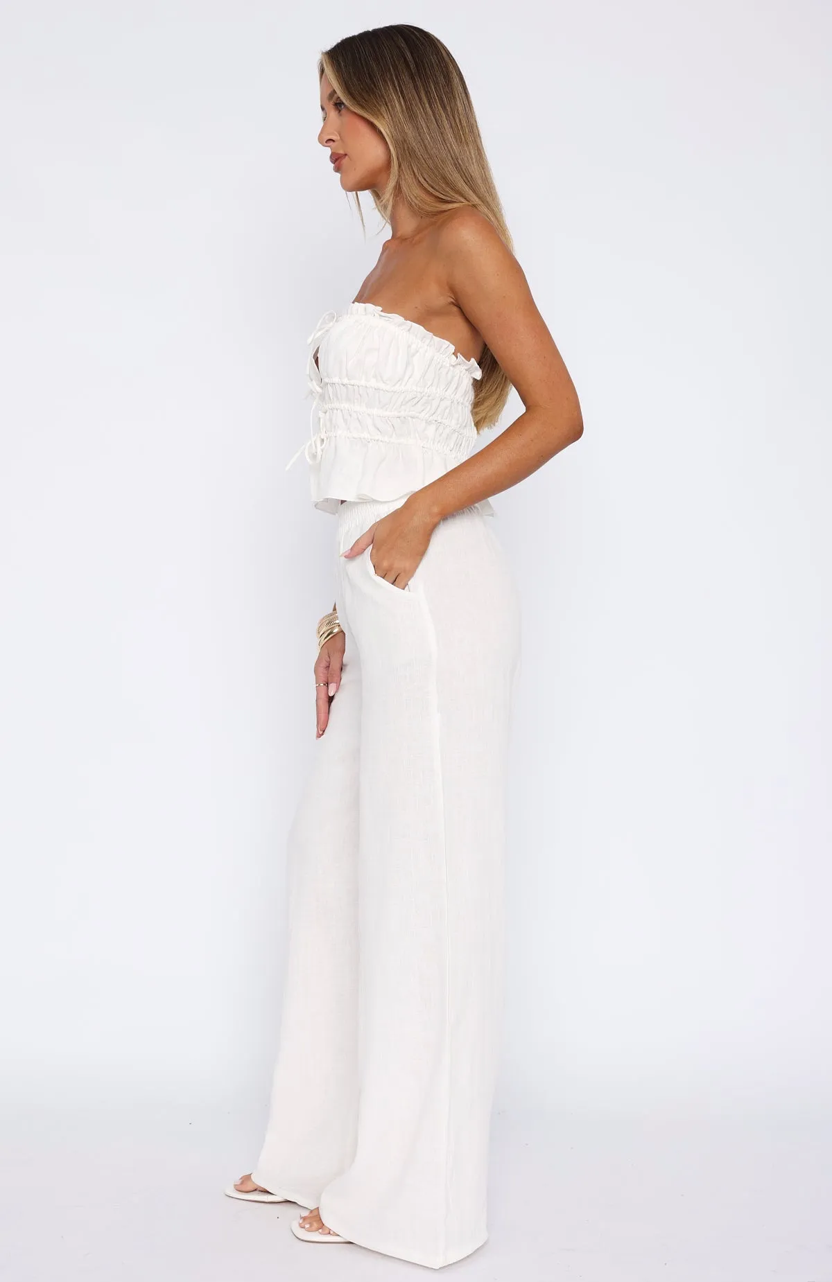 Secret Society Pants White Tank Style