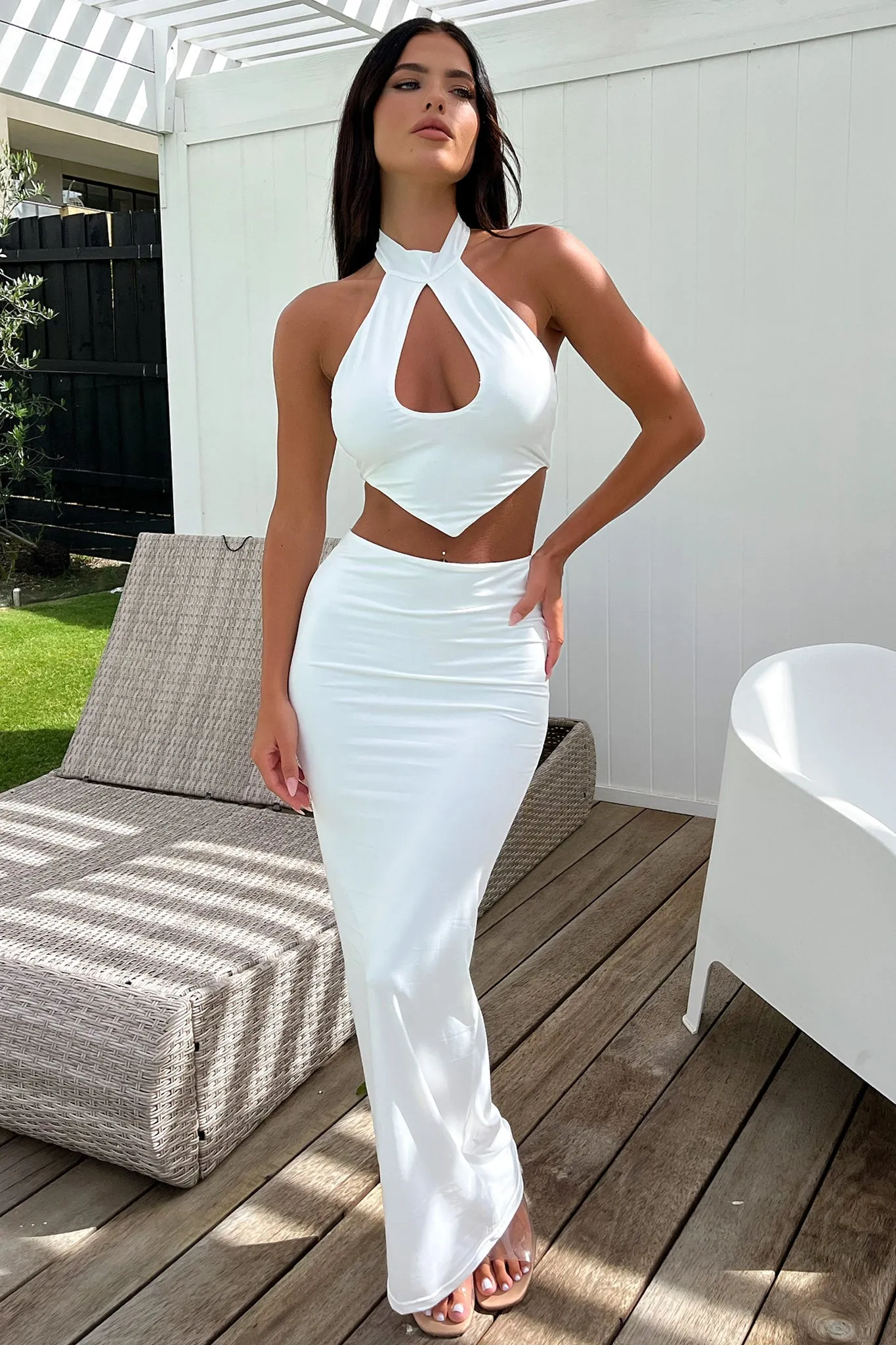 Seda Crop - White All Day Fit